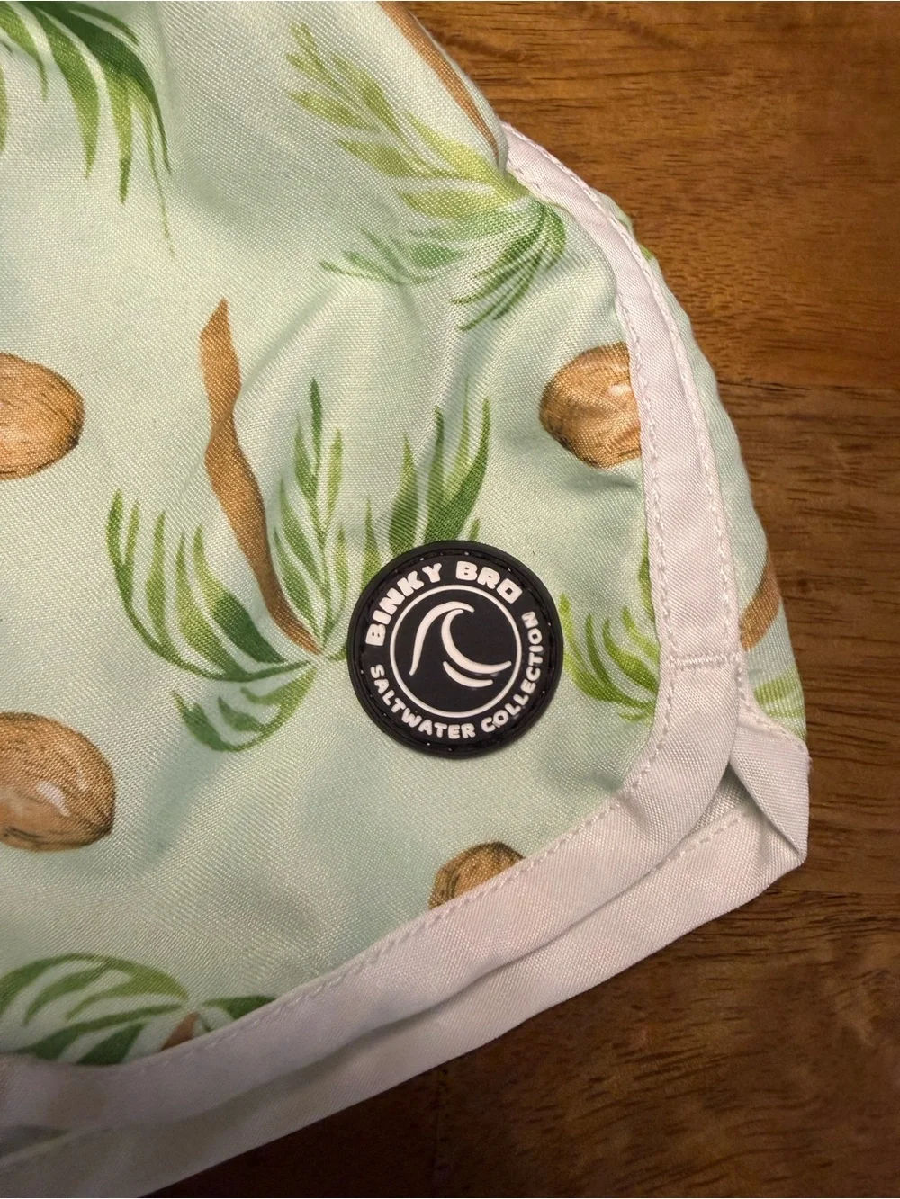 Binky Bro Palm Tree and Coconut Baby Swim Trunks 6 Months